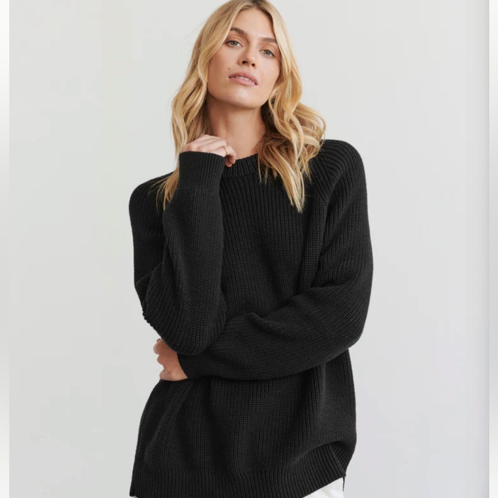 Jenni Kayne Oversized Cotton Fisherman Black